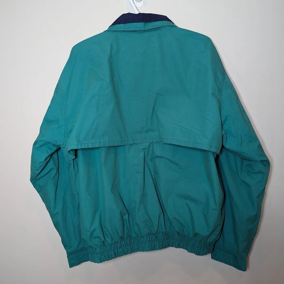 Vintage Canada Sportswear Co. Teal Green Zip Bomber Wind  Breaker Men's Medium - Picture 2 of 10